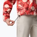 Damen-Fleecejacke Columbia Helvetia II Printed Cropped Half Snap poppy red/sunscape 6