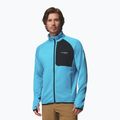 Herren Trekking-Sweatshirt Columbia Triple Canyon Grid Fleece Full Zip II compass blue heather/black 5