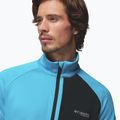 Herren Trekking-Sweatshirt Columbia Triple Canyon Grid Fleece Full Zip II compass blue heather/black 6