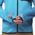 Herren Trekking-Sweatshirt Columbia Triple Canyon Grid Fleece Full Zip II compass blue heather/black 9