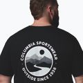 Herren T-Shirt Columbia CSC Outdoor back graphic black/scoped view 6