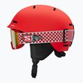 Kinder-Skihelm Salomon Player Combo + Skibrille XV Jr cherry tomato/red silver mirror 3