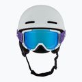 Kinder-Skihelm Salomon Player Combo + Skibrille XV Jr ice flow/ice flow mid blue 2