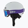 Kinder-Skihelm Salomon Player Combo + Skibrille XV Jr ice flow/ice flow mid blue 3