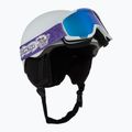 Kinder-Skihelm Salomon Player Combo + Skibrille XV Jr ice flow/ice flow mid blue 9