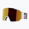 Skibrille Salomon S/View 3 white/ml mid red