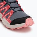 Kinder-Laufschuhe Salomon Speedcross Waterproof grisaille/hushed violet/rouge red 7