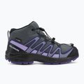 Salomon XA Pro V8 MID WP Kinder Wanderschuhe Turbulenz / schwarz / Freiheit 2