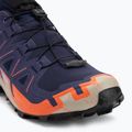 Herren-Laufschuhe Salomon Speedcross 6 GTX maritime blue/schwarz/cherry tomato 7