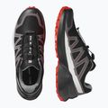 Herren-Laufschuhe Salomon Speedcross Peak GTX schwarz/castlerock/cherry tomato 8