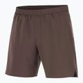 Herren-Laufshorts Salomon Shakeout C 2IN1 7" Kaffee-Bohne 4