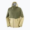 Herren Softshell-Jacke Salomon Outherpath Pro 2.5 l grau grün/weinblatt 9