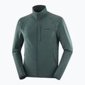 Herren-Trekkingpullover Salomon Essential Lightwarm Full Zip Green Gables 3