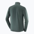 Herren-Trekkingpullover Salomon Essential Lightwarm Full Zip Green Gables 4