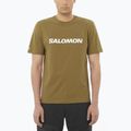 Herren T-Shirt Salomon Logo brilliant olive