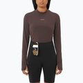 Damen-Langarmshirt zum Laufen Salomon Bliss Kaffeebohne