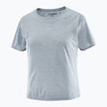 Damen-Laufshirt Salomon Shakeout Air Cropp trade winds 3