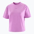 Damen T-Shirt Salomon Trackline iris orchid 5