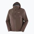 Herren Laufjacke Salomon Bonatti Waterproof coffee bean 7