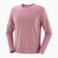 Lauf-Langarmshirt für Herren Salomon Shakeout Core dusky orchid 3