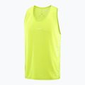 Herren-Laufshirt Salomon Sense Aero Singlet GFX acid lime 4