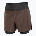 Herren Laufshorts Salomon Sense Aero 2IN1 5 "coffee bean" 8