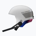 Kinder-Skihelm Salomon Equipe Fis + Chinguard Jr white/race blue 4