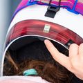 Kinder-Skihelm Salomon Equipe Fis + Chinguard Jr white/race blue 9