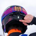 Kinder-Skihelm Salomon Equipe Fis + Chinguard Jr black/flames 7
