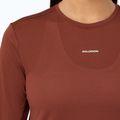 Damen-Laufshirt mit langen Ärmeln Salomon Shakeout Core LS Tee burnt umber 3