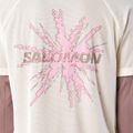 Herren-Laufshirt Salomon Shakeout Core GFX SS Tee whisper white/pink frosting 4