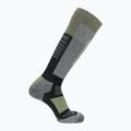 Skisocken Salomon S/Blaze black/oil green
