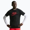 Herren-Laufshirt Nike Dri-Fit Running Black/Team Crimson