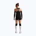 Damen Trainingsshorts Nike Pro Mid Rise Biker 3" black/white/metallic silver 3