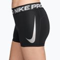 Damen Trainingsshorts Nike Pro Mid Rise Biker 3" black/white/metallic silver 6
