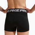 Damen Trainingsshorts Nike Pro Mid Rise Biker 3" black/white/metallic silver 7
