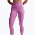Damen-Leggings Nike One Seamless Front High-Waisted light magenta/white