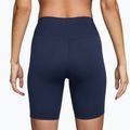 Damen-Biker-Shorts Nike One High-Waisted Biker 8" midnight navy/white 2