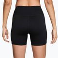 Damen-Biker-Shorts Nike One High-Waisted Biker 5" black/white 2