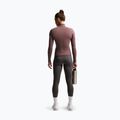 Damen-Trainingssweatshirt Nike One Fitted Dri-Fit Full-Zip burgundy tattoo/white 3
