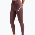 Damen-Laufleggings Nike Tempo Swoosh Run High-Waisted 7/8 tattoo/white