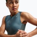 Damen-Trainingsshirt Nike Pro Dri-Fit mineral slate/faded spruce/white 4