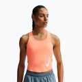 Damen-Laufshirt Nike Swoosh Run Dri-Fit orange pulse/photon dust/white