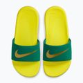 Kinder-Badelatschen Nike Coffee malachite/sonic yellow/metallic gold 10