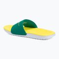 Badelatschen Nike Coffee malachite/sonic yellow/metallic gold 3