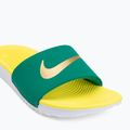 Badelatschen Nike Coffee malachite/sonic yellow/metallic gold 7