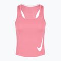 Damen-Laufshirt Nike Swoosh Run Dri-Fit peony/photon dust/white 2