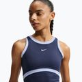 Damen-Trainingsshirt Nike One Dri-Fit midnight navy/hydrogen blue/white 4