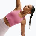 Damen-Laufshirt Nike Tempo Medium Support Cropped Sports Bra peony 5