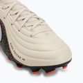 Kinder-Fußballschuhe Nike United Jr. Tiempo Maestro Academy MG fossil/burgundy crush/metallic silver 7
